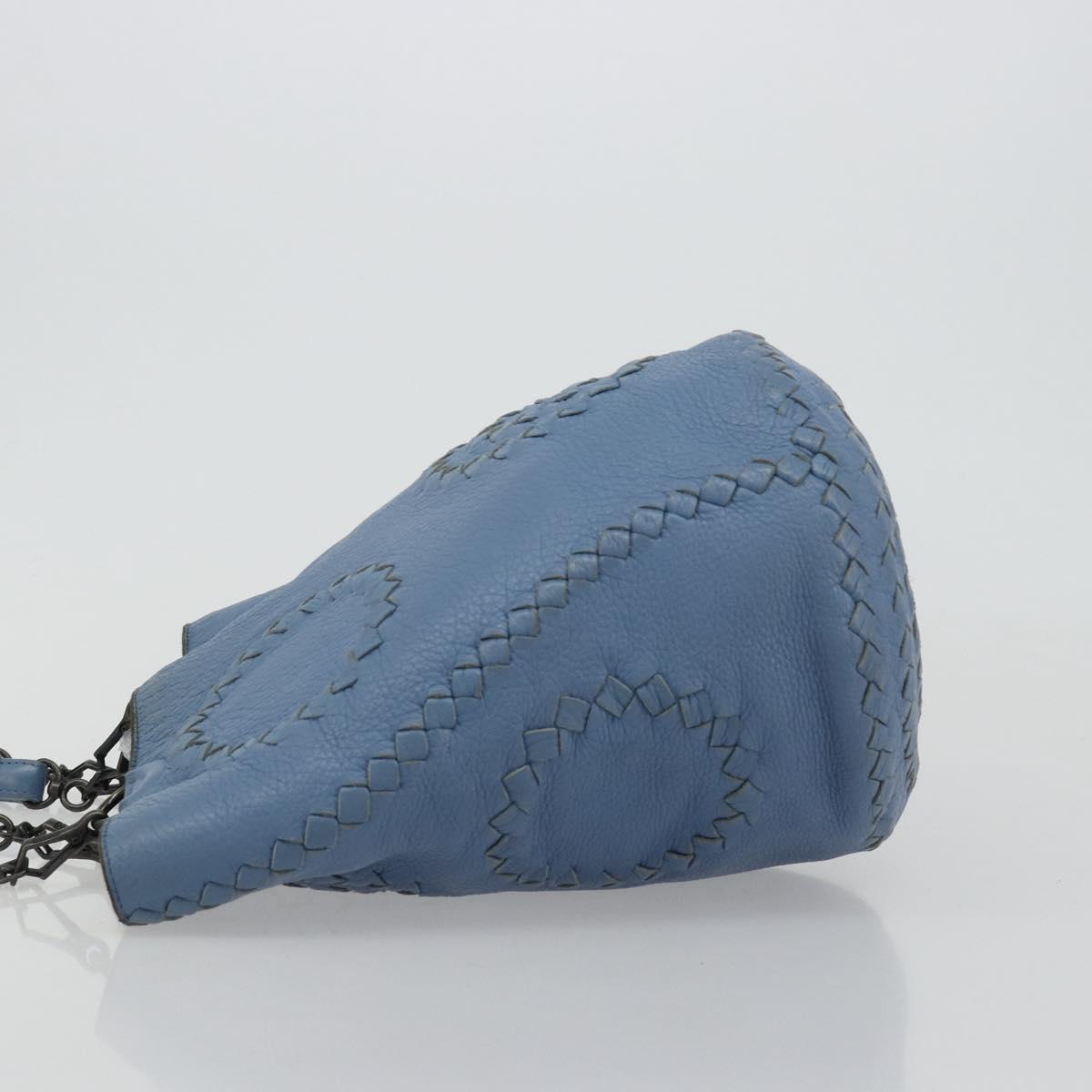 BOTTEGA VENETA INTRECCIATO Tote Bag Leather Blue 194900 Auth BA13123 - Jerrillo image 4