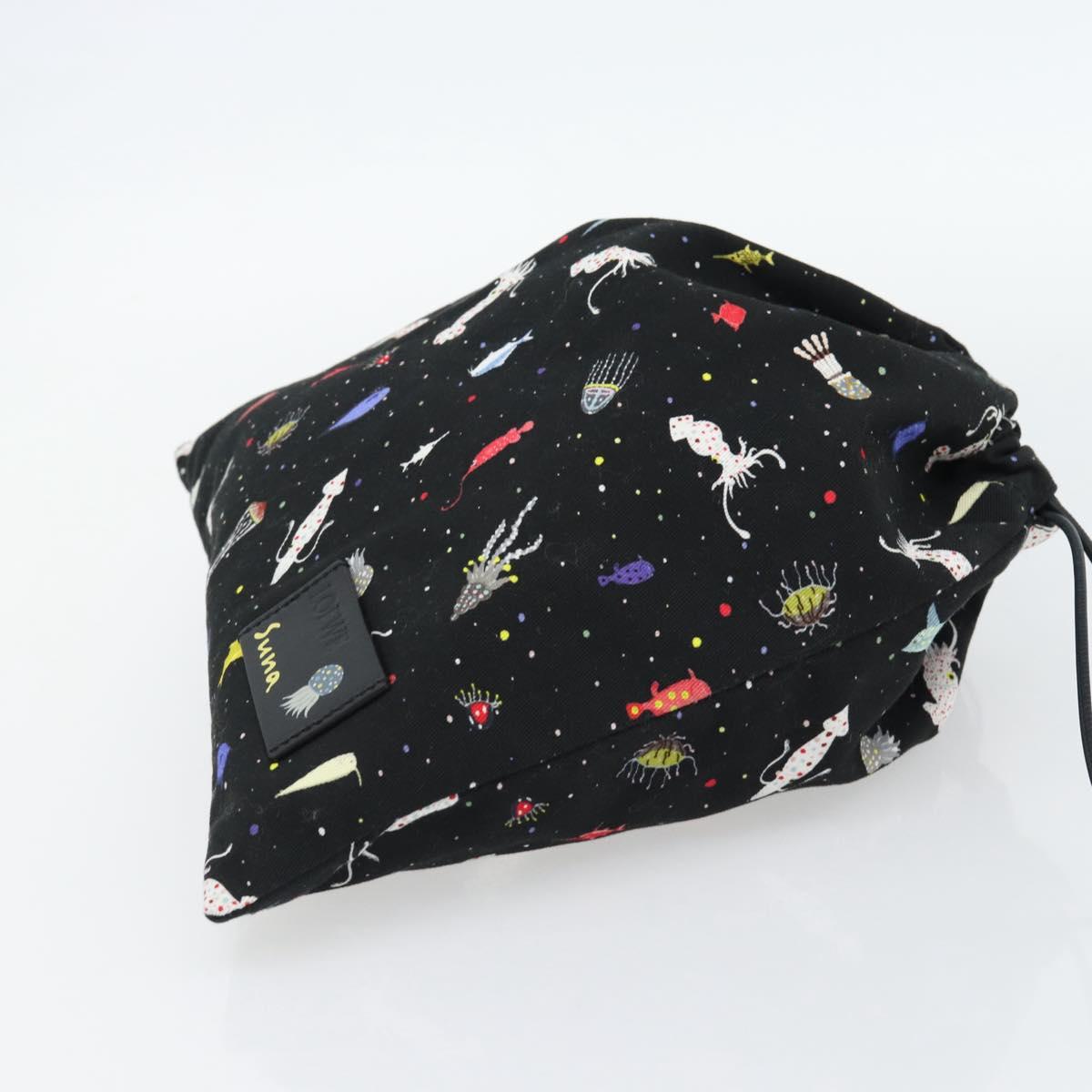 LOEWE Purse Pouch Canvas Black Auth BA13126M - Jerrillo image 4