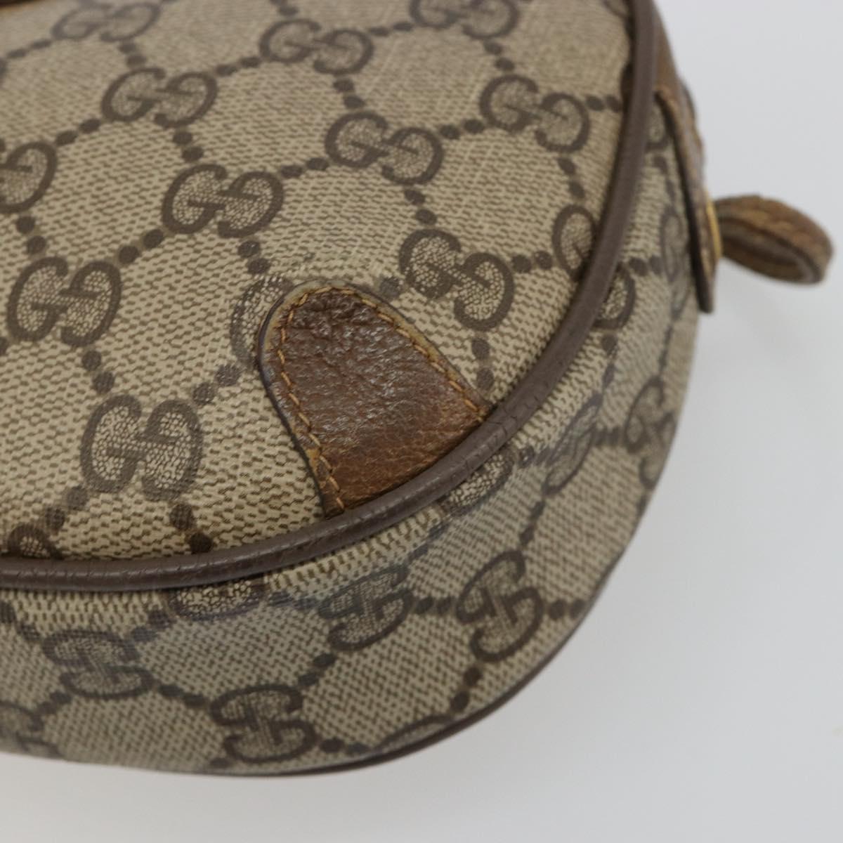 GUCCI GG Supreme Web Sherry Line Bag PVC Beige Gold 89 02 066 Auth BA13306 - Jerrillo image 9