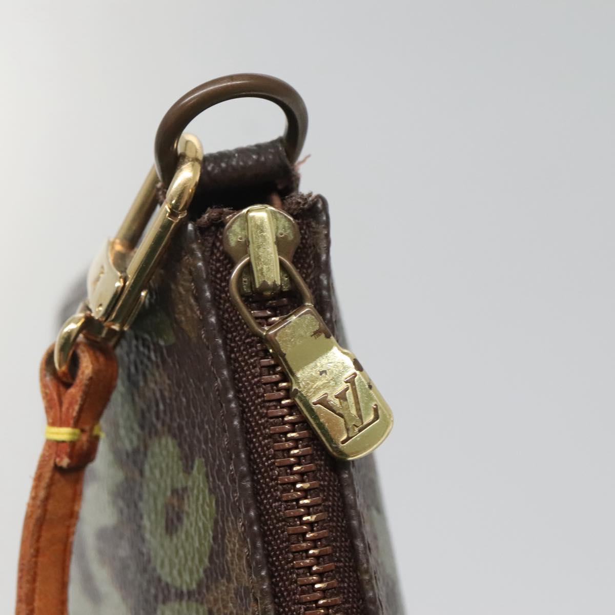 LOUIS VUITTON Graffiti Pochette Accessoires Pouch Khaki M92191 LV Auth bs28566 - Jerrillo image 10