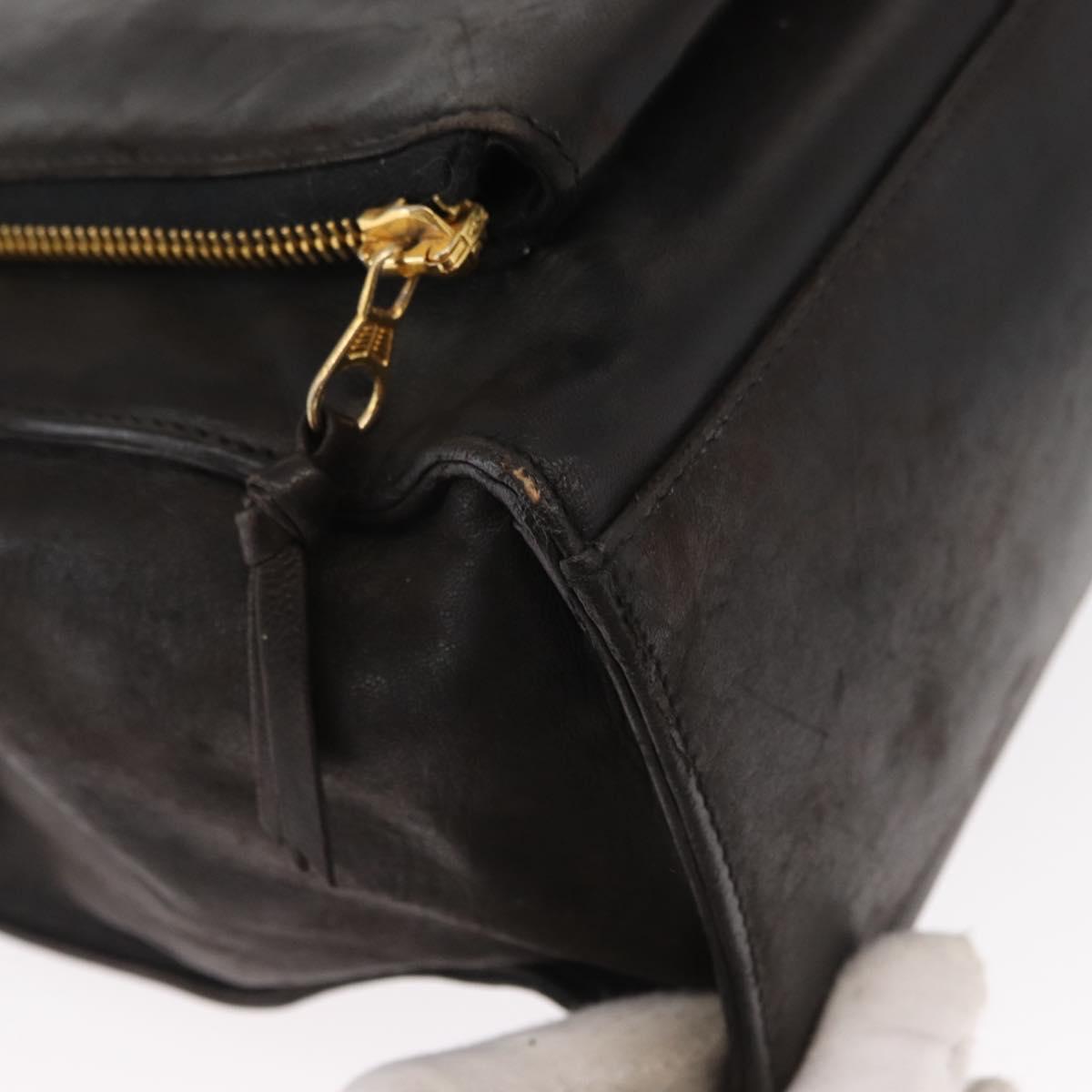 CHANEL Matelasse Tote Bag Lamb Skin Brown Gold CC Auth bs32114 - Jerrillo image 8