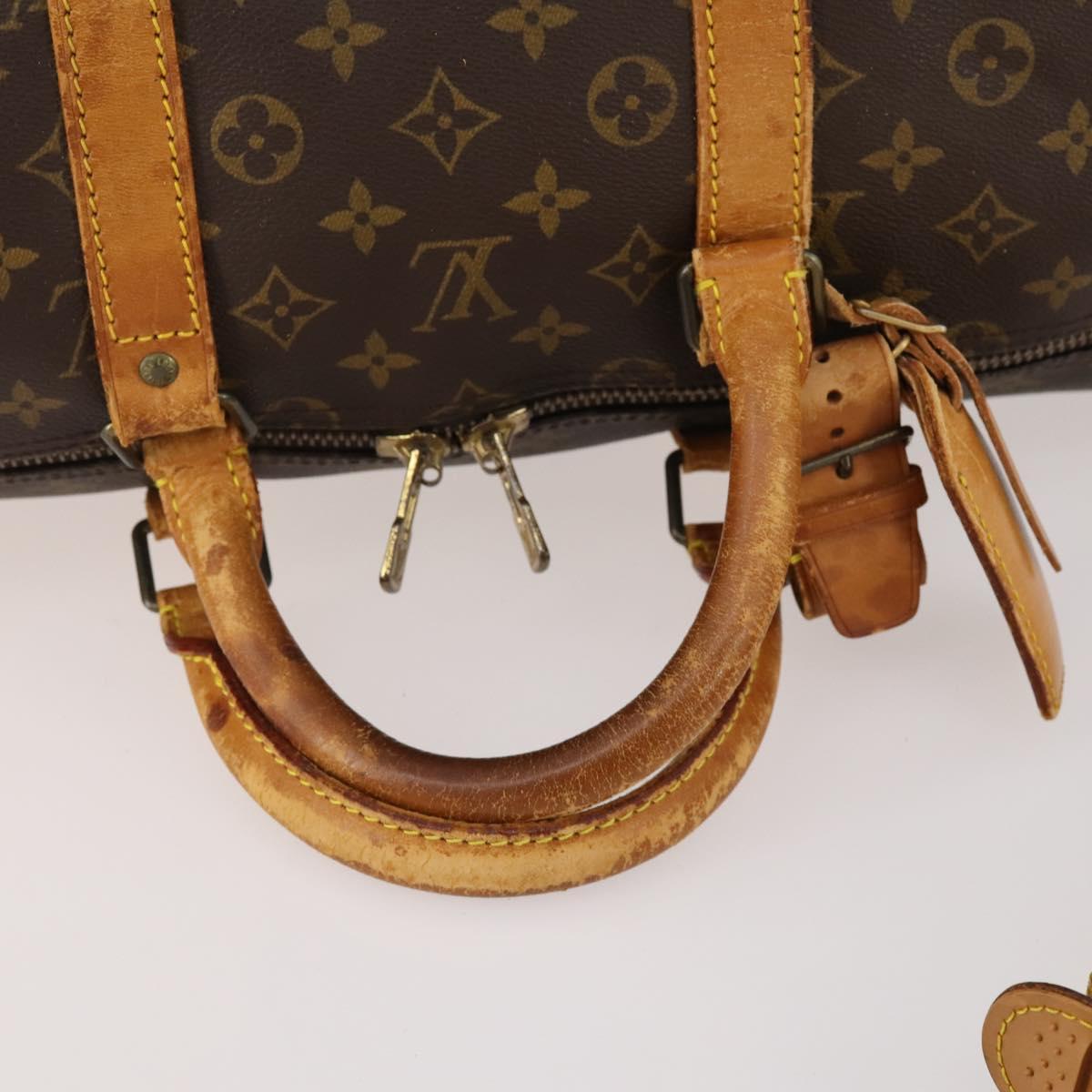LOUIS VUITTON Monogram Keepall Bandouliere 55 Boston Bag M41414 LV Auth bs35329 - Jerrillo image 9