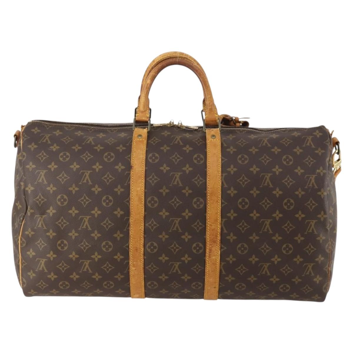 LOUIS VUITTON Monogram Keepall Bandouliere 55 Boston Bag M41414 LV Auth bs35329 - Jerrillo image 2