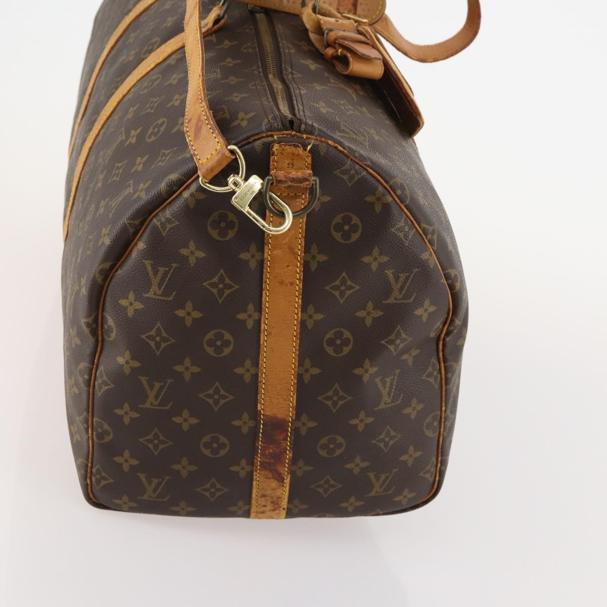 LOUIS VUITTON Monogram Keepall Bandouliere 55 Boston Bag M41414 LV Auth bs35329 - Jerrillo image 4
