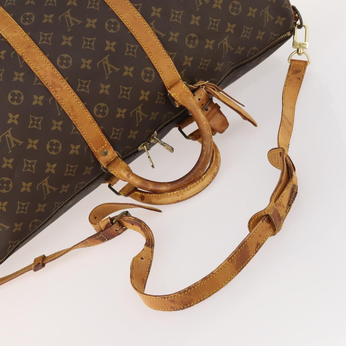 LOUIS VUITTON Monogram Keepall Bandouliere 55 Boston Bag M41414 LV Auth bs35329 - Jerrillo image 7