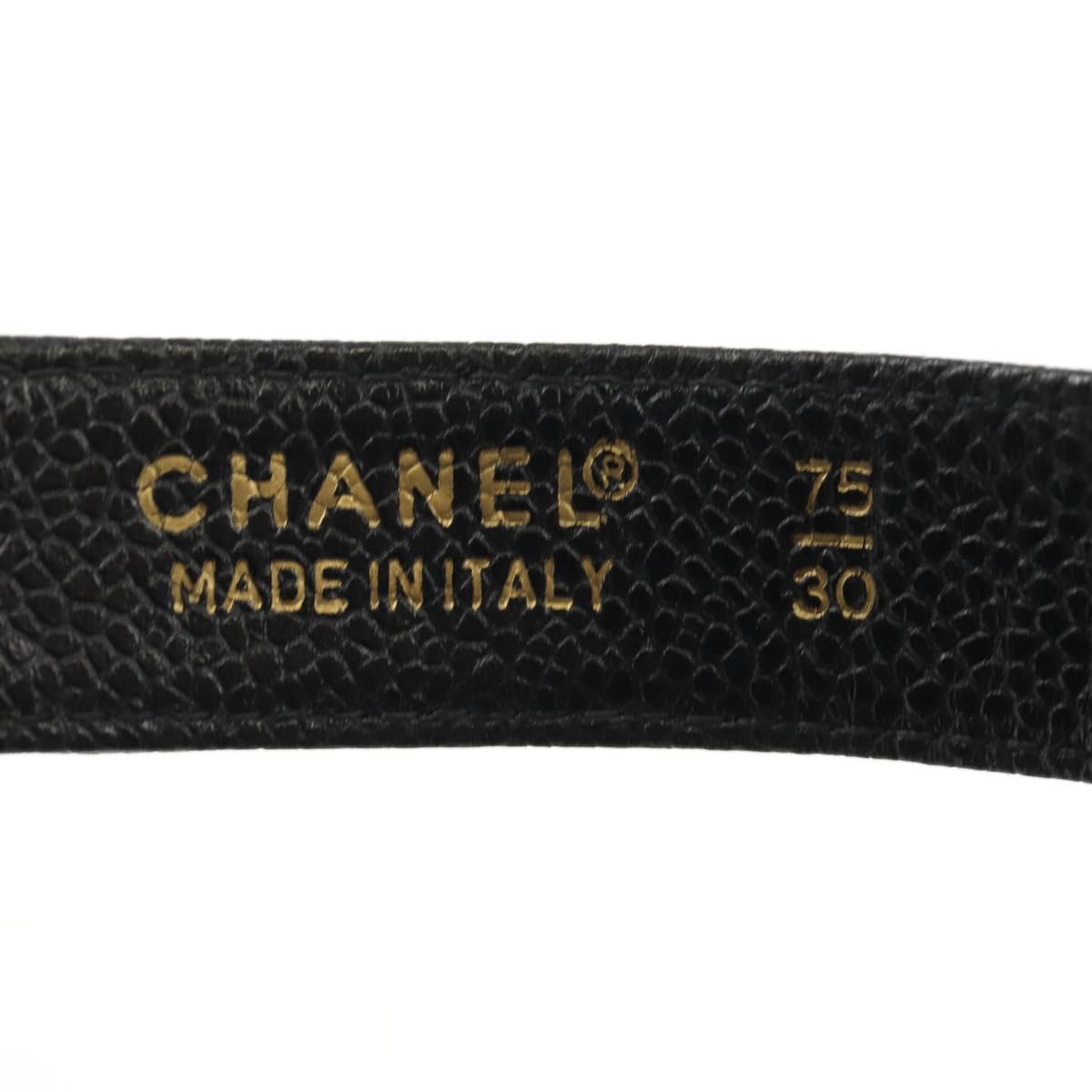 CHANEL Waist Bag Caviar Skin Black Gold CC Auth bs35525V - Jerrillo image 9