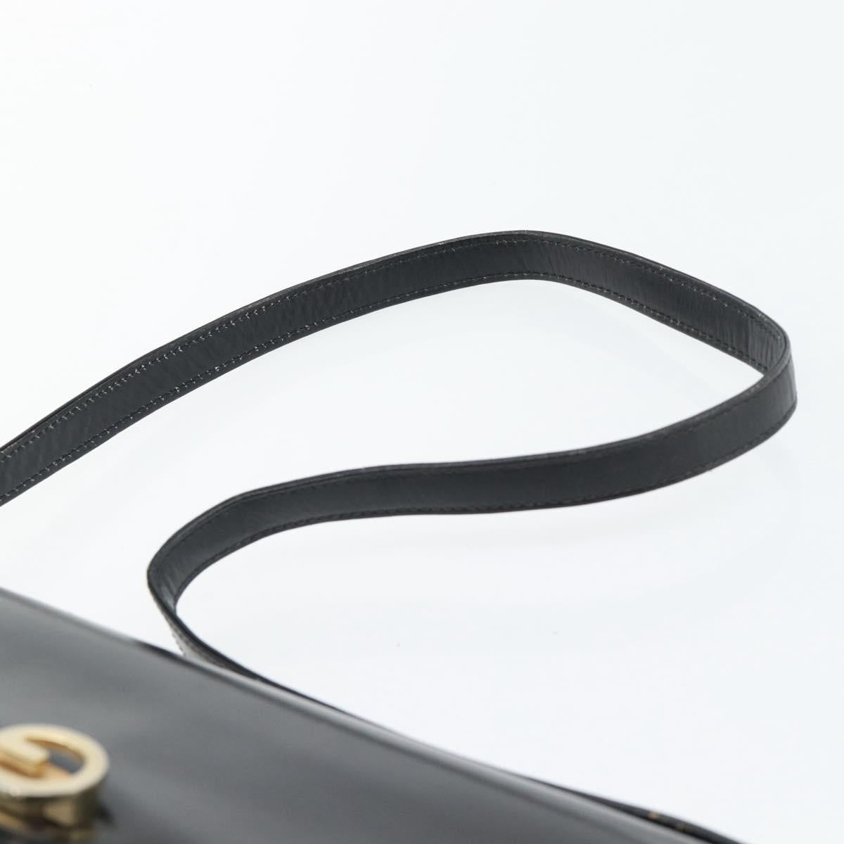 GUCCI Shoulder Bag Suede Black Gold Auth ep12880 - Jerrillo image 8