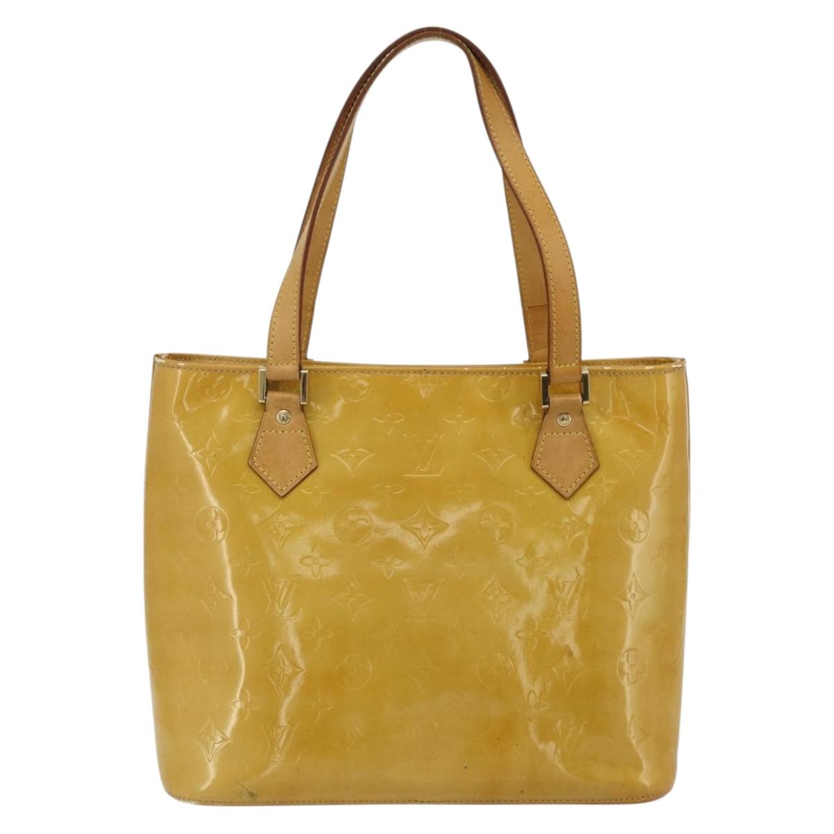 LOUIS VUITTON Monogram Vernis Houston Hand Bag Beige M91004 LV Auth ep14601 - Jerrillo image 3