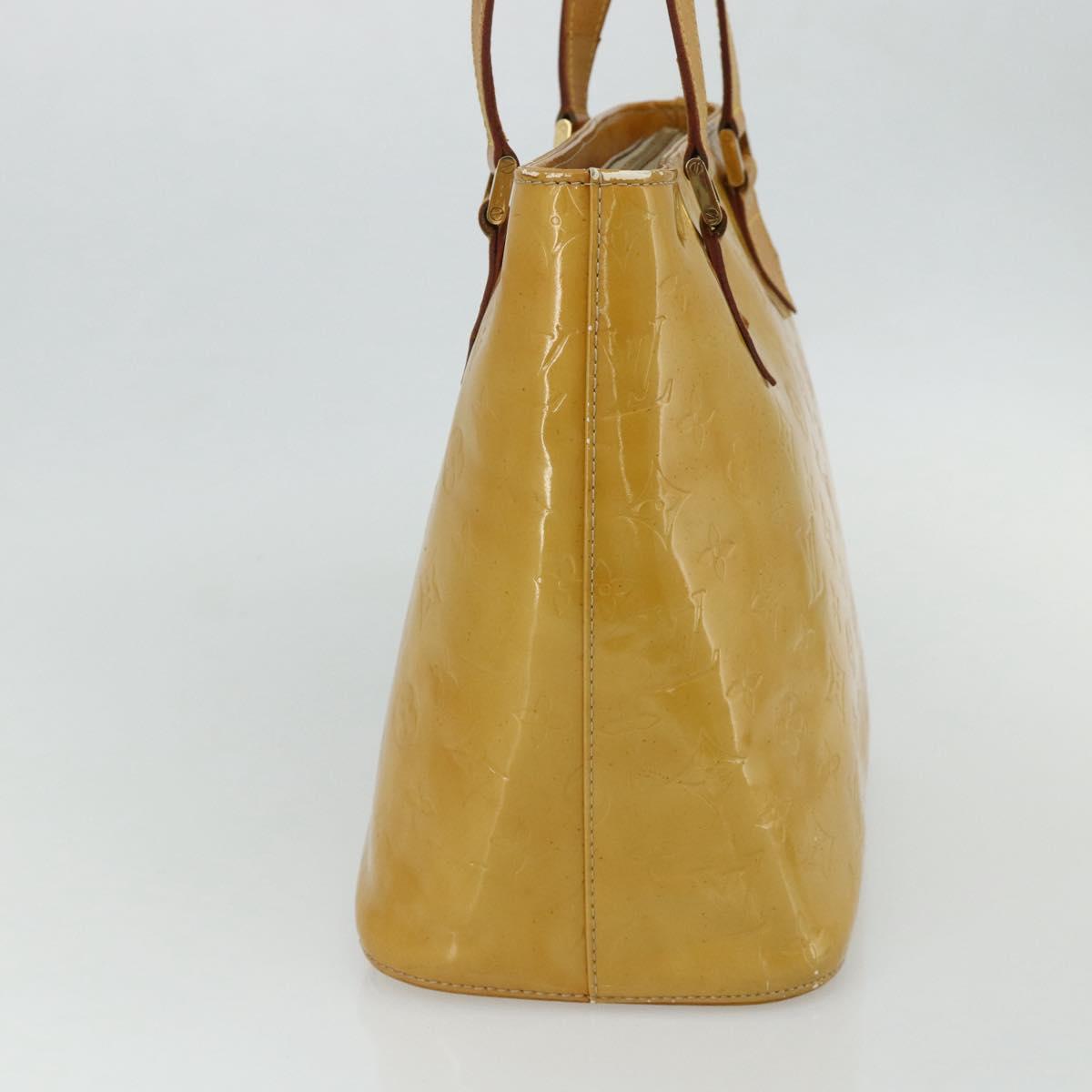 LOUIS VUITTON Monogram Vernis Houston Hand Bag Beige M91004 LV Auth ep14601 - Jerrillo image 4