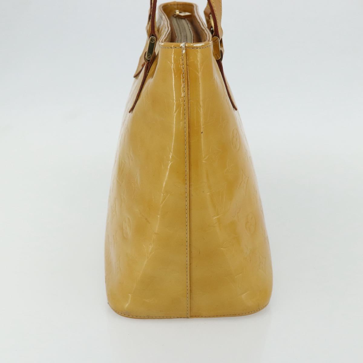 LOUIS VUITTON Monogram Vernis Houston Hand Bag Beige M91004 LV Auth ep14601 - Jerrillo image 5