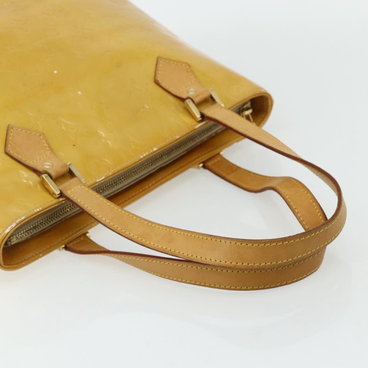 LOUIS VUITTON Monogram Vernis Houston Hand Bag Beige M91004 LV Auth ep14601 - Jerrillo image 7