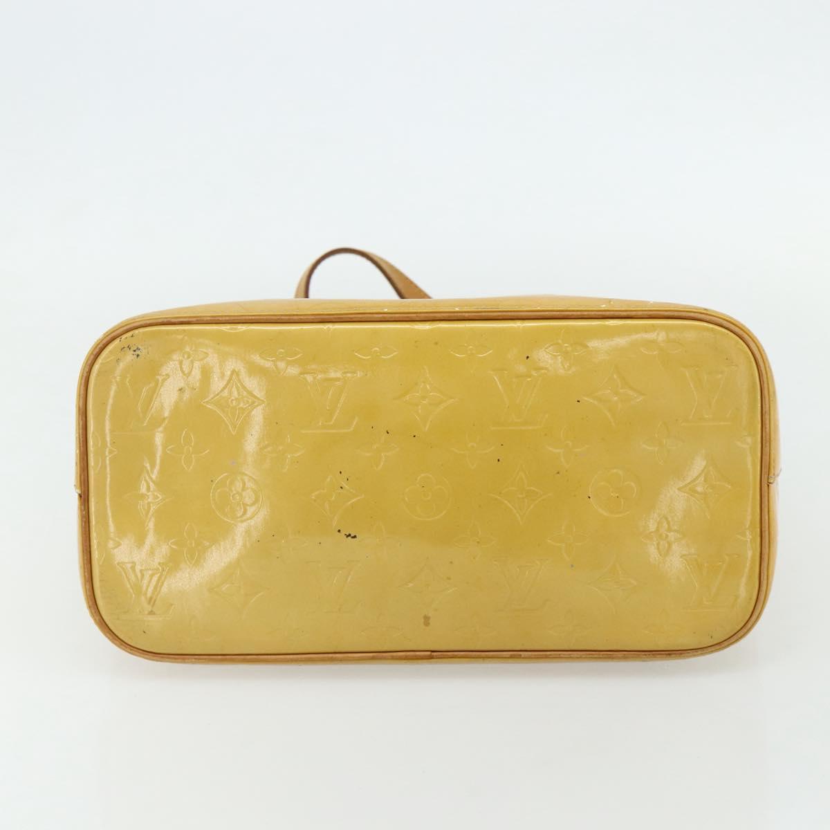 LOUIS VUITTON Monogram Vernis Houston Hand Bag Beige M91004 LV Auth ep14601 - Jerrillo image 9