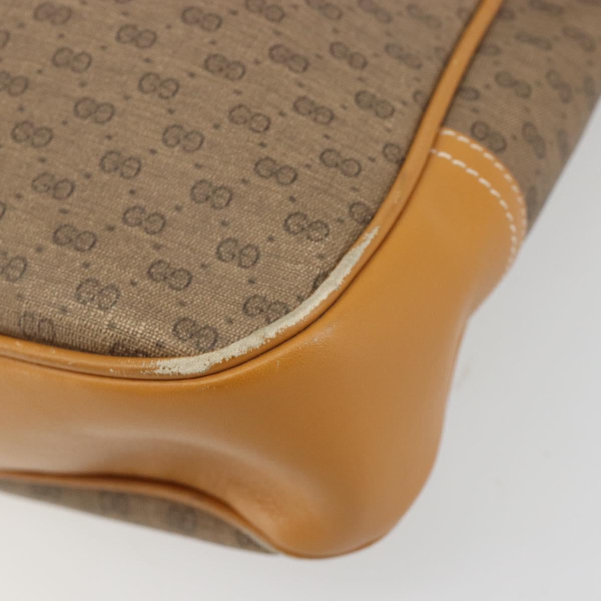 GUCCI Micro GG Supreme Tote Bag PVC Beige Gold Auth ep14645 - Jerrillo image 10
