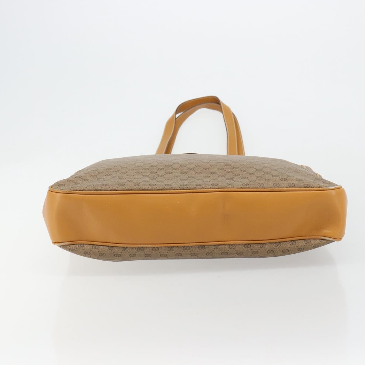 GUCCI Micro GG Supreme Tote Bag PVC Beige Gold Auth ep14645 - Jerrillo image 9