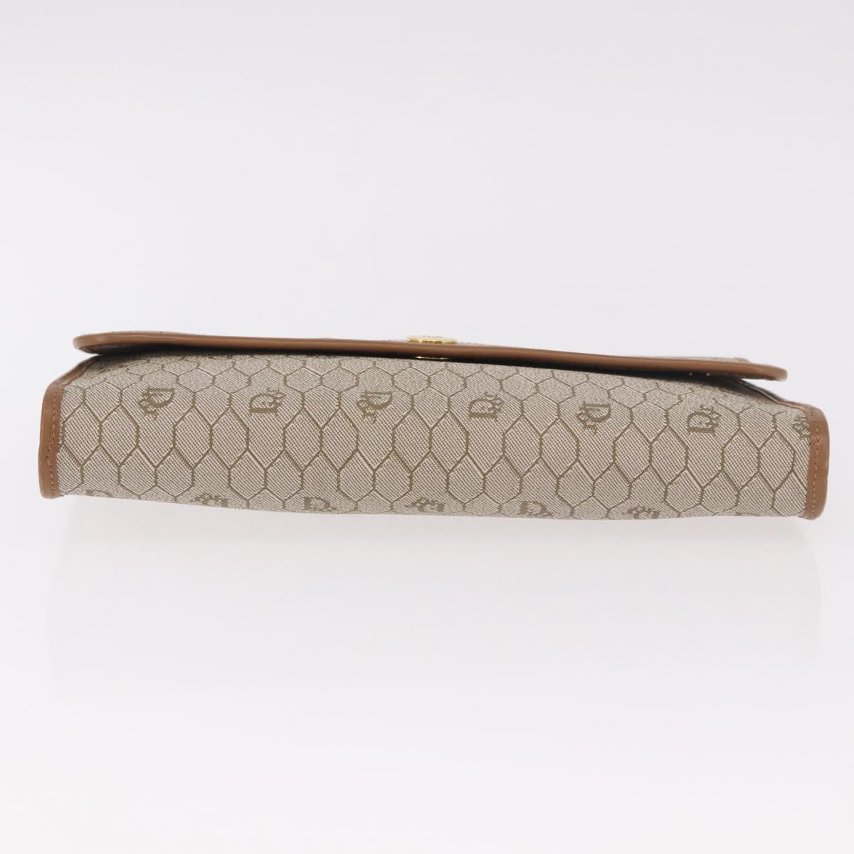 Christian Dior Honeycomb Canvas Chain Shoulder Bag PVC Black Gold Auth ep14665 - Jerrillo image 5
