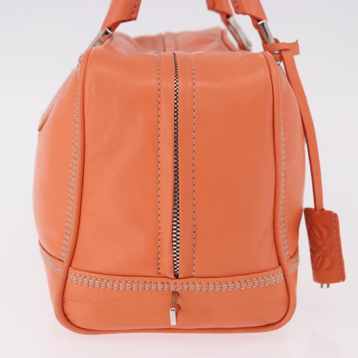 LOEWE Anagram Americana 28 Hand Bag Leather Orange Silver Auth ep14765 - Jerrillo image 5