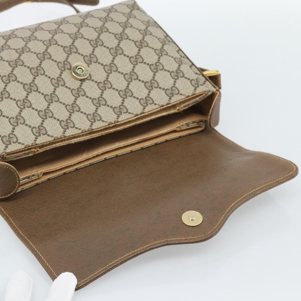 GUCCI GG Supreme Web Sherry Line Bag PVC Beige Gold 904 02 084 Auth ep14773 - Jerrillo image 9