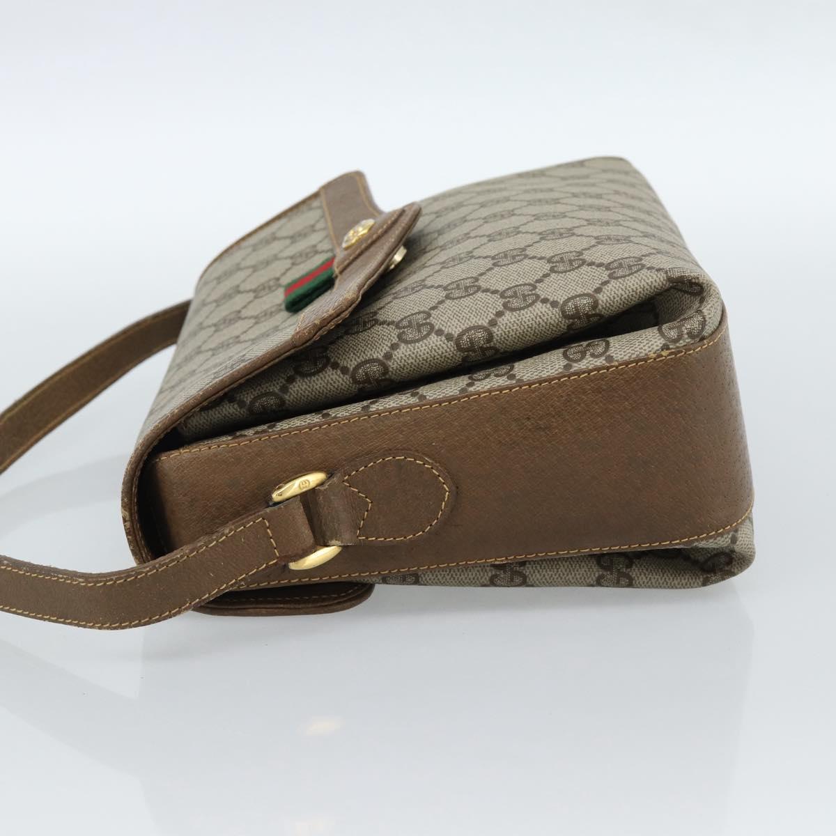 GUCCI GG Supreme Web Sherry Line Bag PVC Beige Gold 904 02 084 Auth ep14773 - Jerrillo image 3