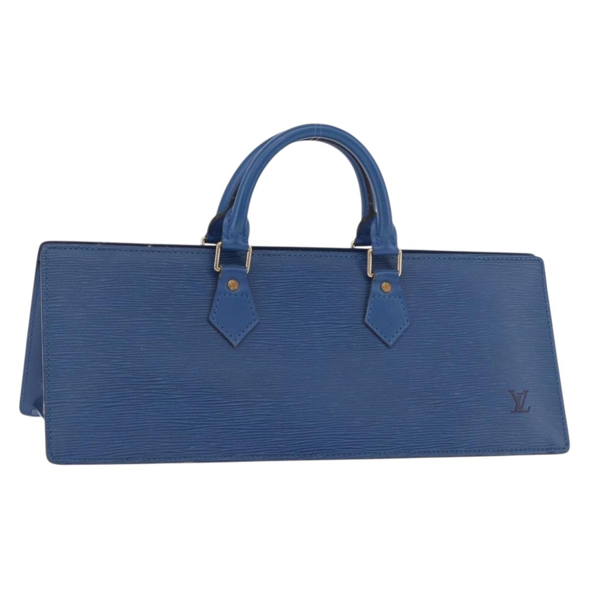 LOUIS VUITTON Epi Sac Triangle Hand Bag Blue M52095 LV Auth ep14837 - Jerrillo
