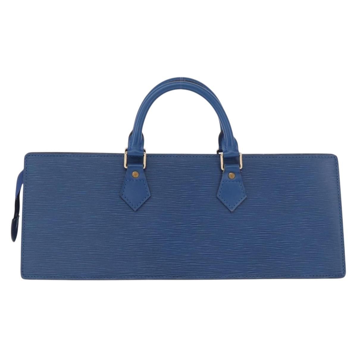 LOUIS VUITTON Epi Sac Triangle Hand Bag Blue M52095 LV Auth ep14837 - Jerrillo image 2