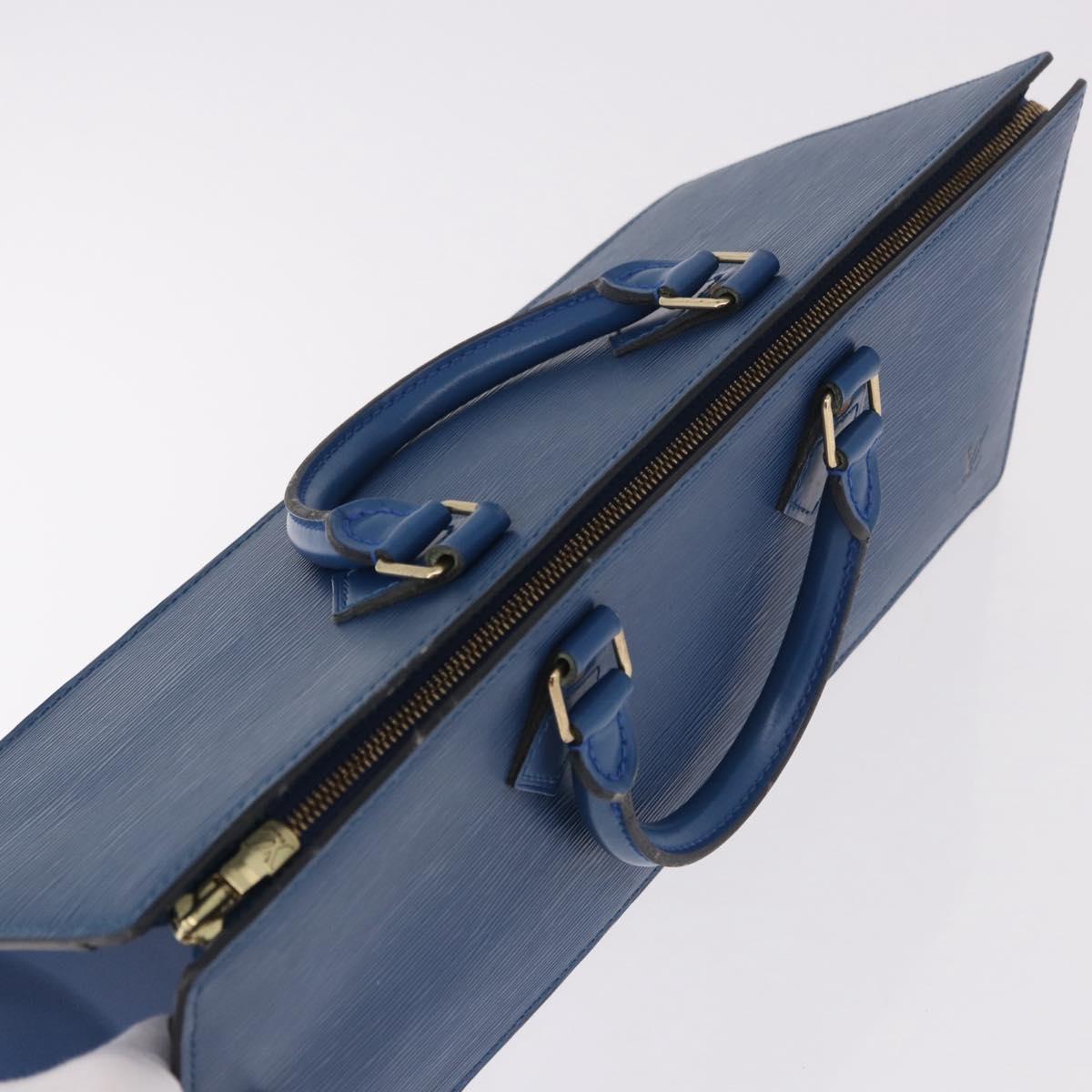 LOUIS VUITTON Epi Sac Triangle Hand Bag Blue M52095 LV Auth ep14837 - Jerrillo image 6
