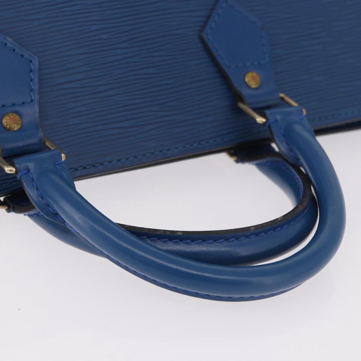 LOUIS VUITTON Epi Sac Triangle Hand Bag Blue M52095 LV Auth ep14837 - Jerrillo image 7