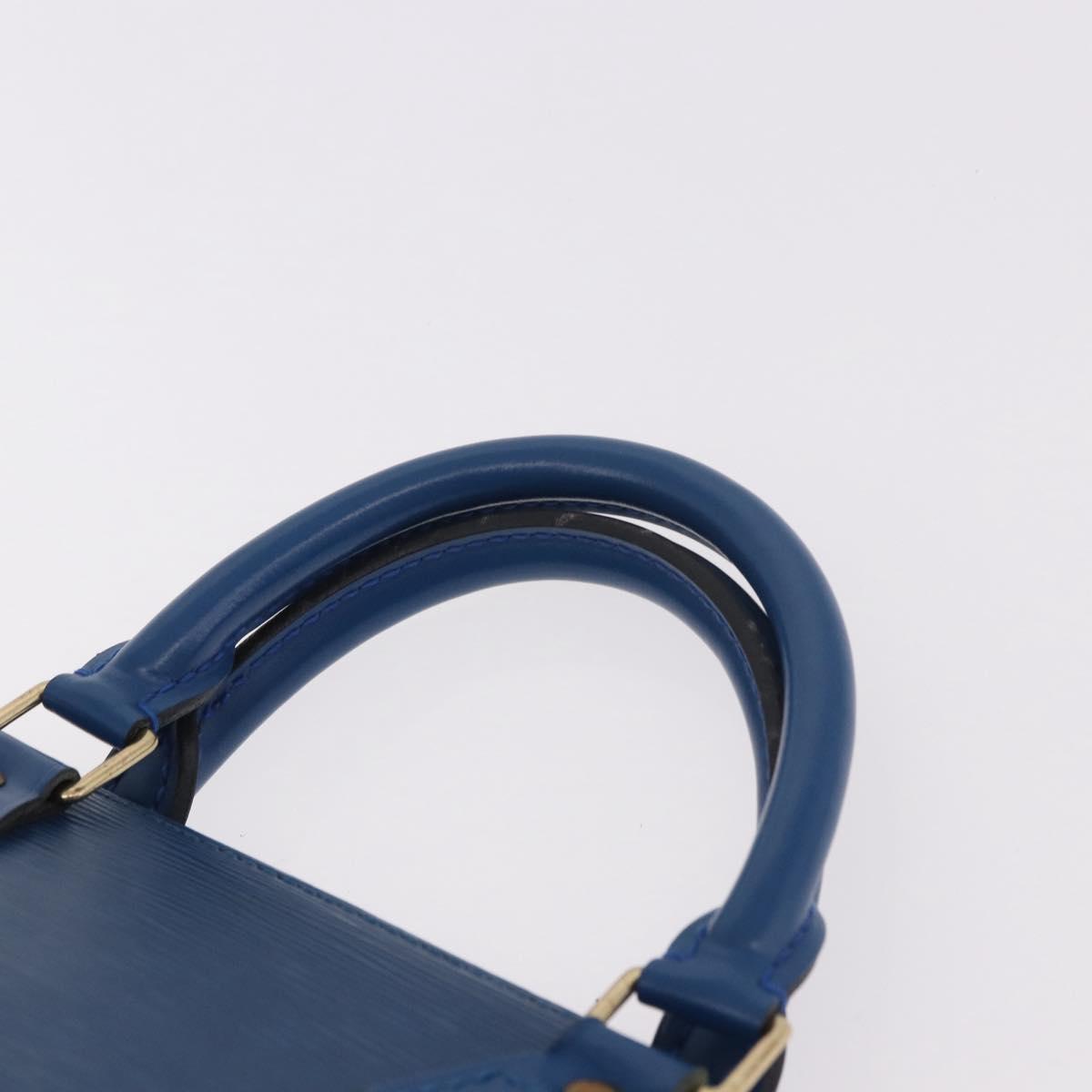 LOUIS VUITTON Epi Sac Triangle Hand Bag Blue M52095 LV Auth ep14837 - Jerrillo image 8