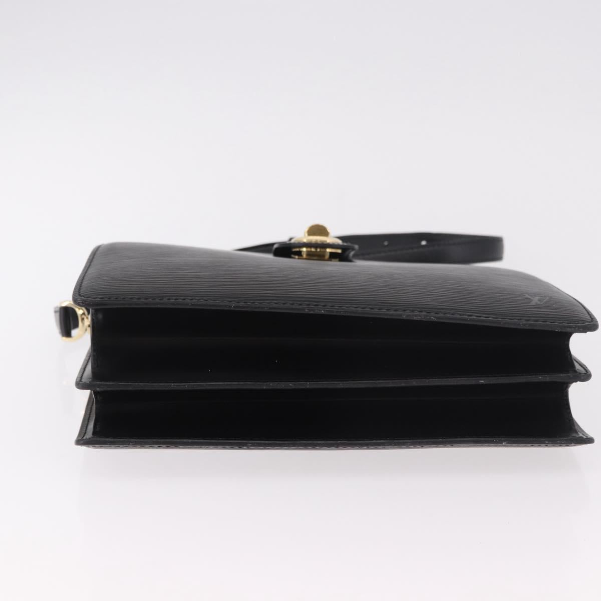LOUIS VUITTON Epi Capuchin Shoulder Bag Black M52342 LV Auth ep14847 - Jerrillo image 5