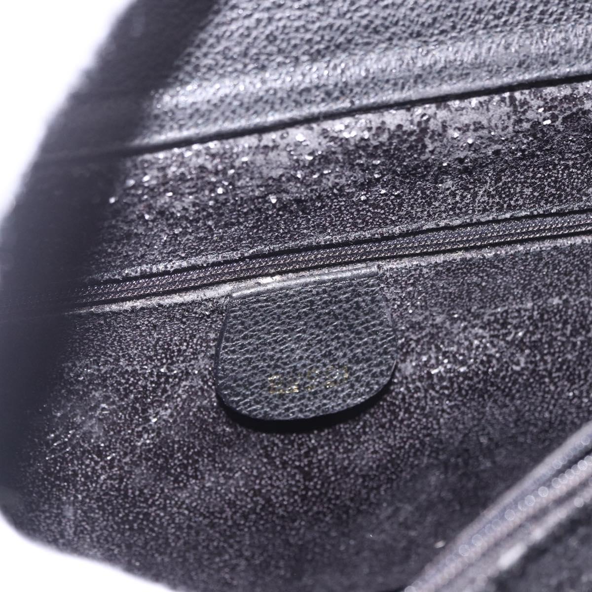 GUCCI Bamboo Hand Bag Suede Black Gold Auth ep14851 - Jerrillo image 10