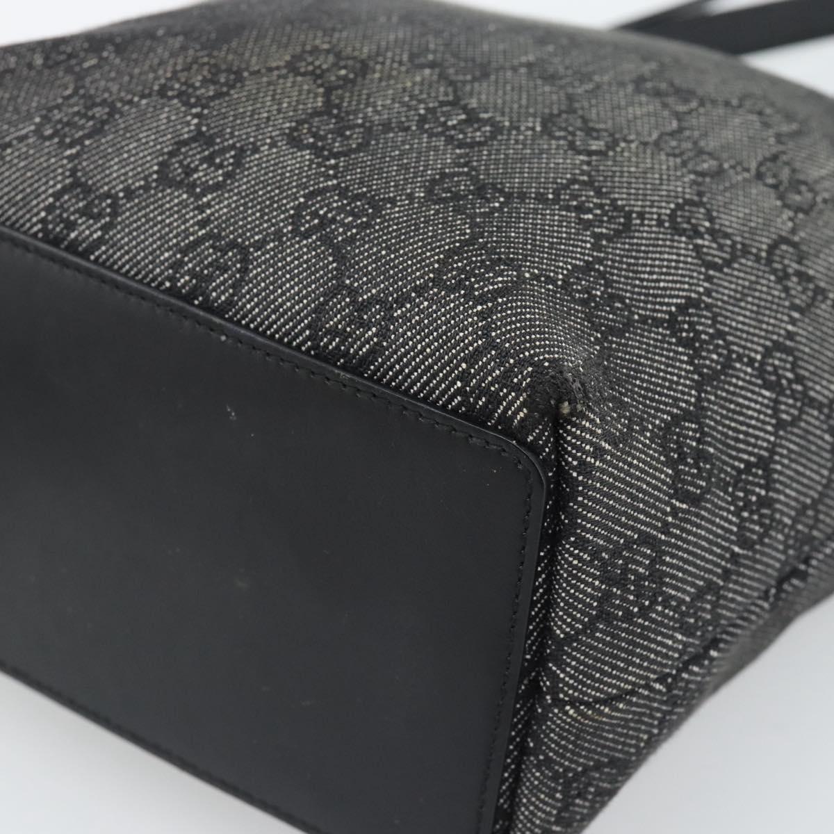 GUCCI GG Canvas Tote Bag Black Silver 31244 Auth ep14868 - Jerrillo image 9