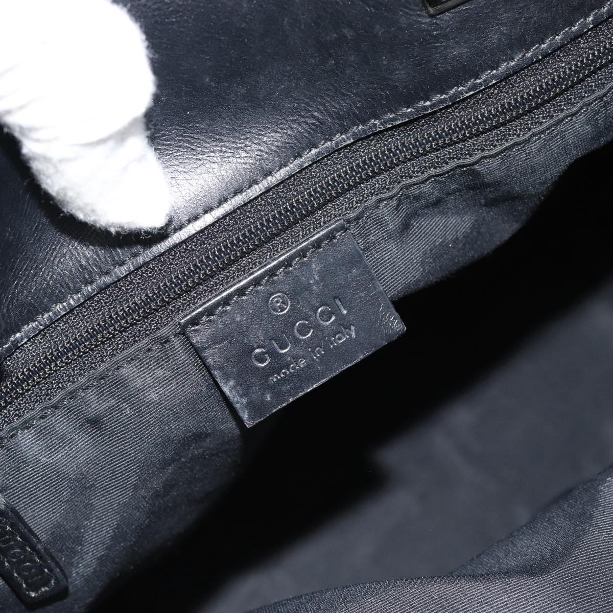 GUCCI GG Canvas Tote Bag Black Silver 31244 Auth ep14868 - Jerrillo image 10