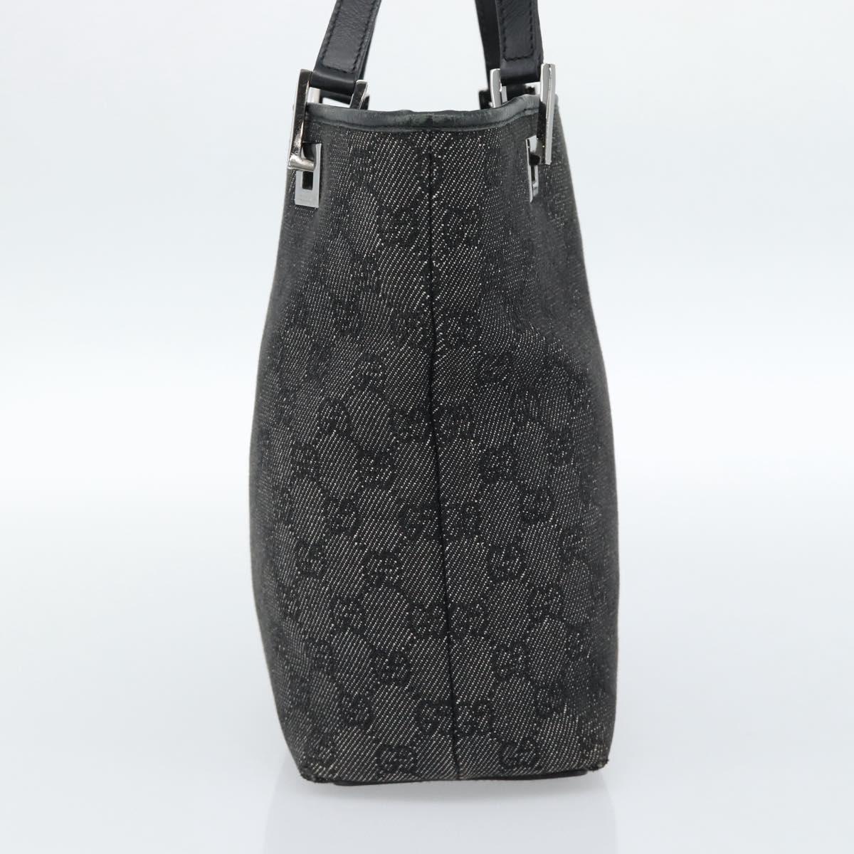 GUCCI GG Canvas Tote Bag Black Silver 31244 Auth ep14868 - Jerrillo image 4