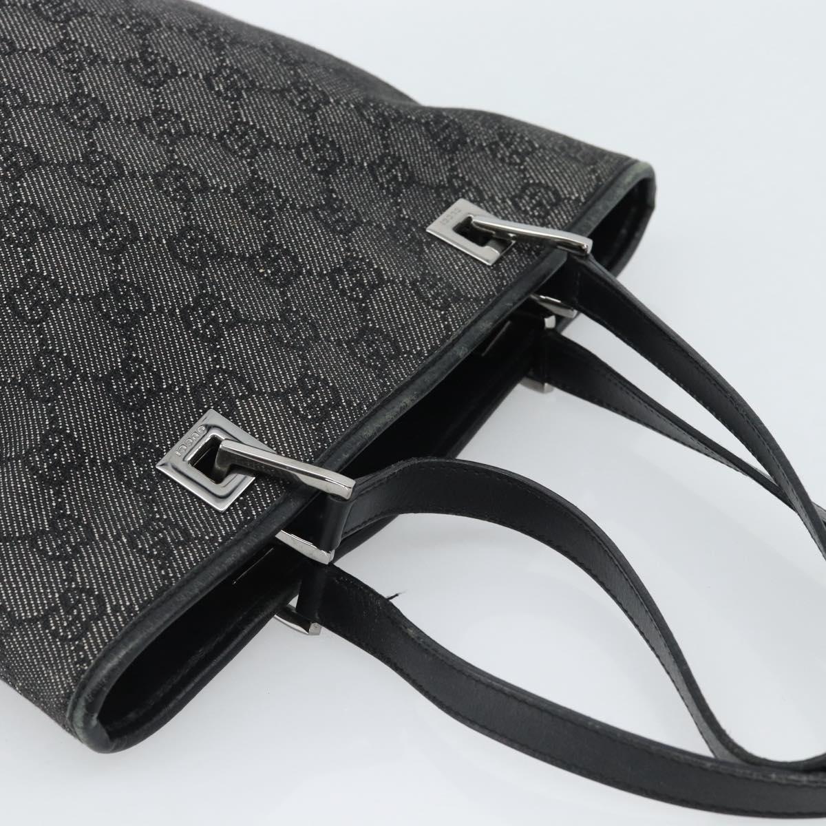 GUCCI GG Canvas Tote Bag Black Silver 31244 Auth ep14868 - Jerrillo image 6