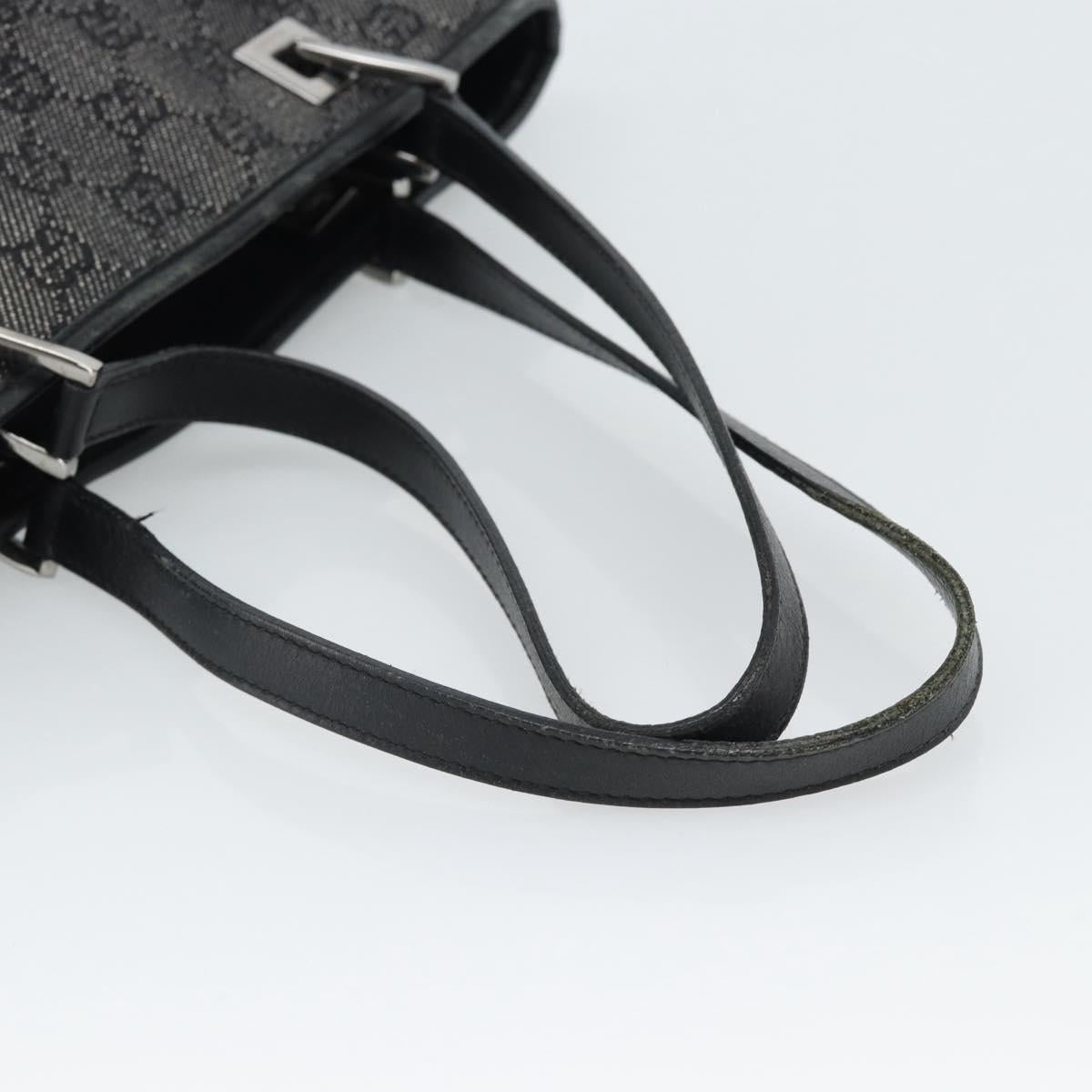 GUCCI GG Canvas Tote Bag Black Silver 31244 Auth ep14868 - Jerrillo image 7