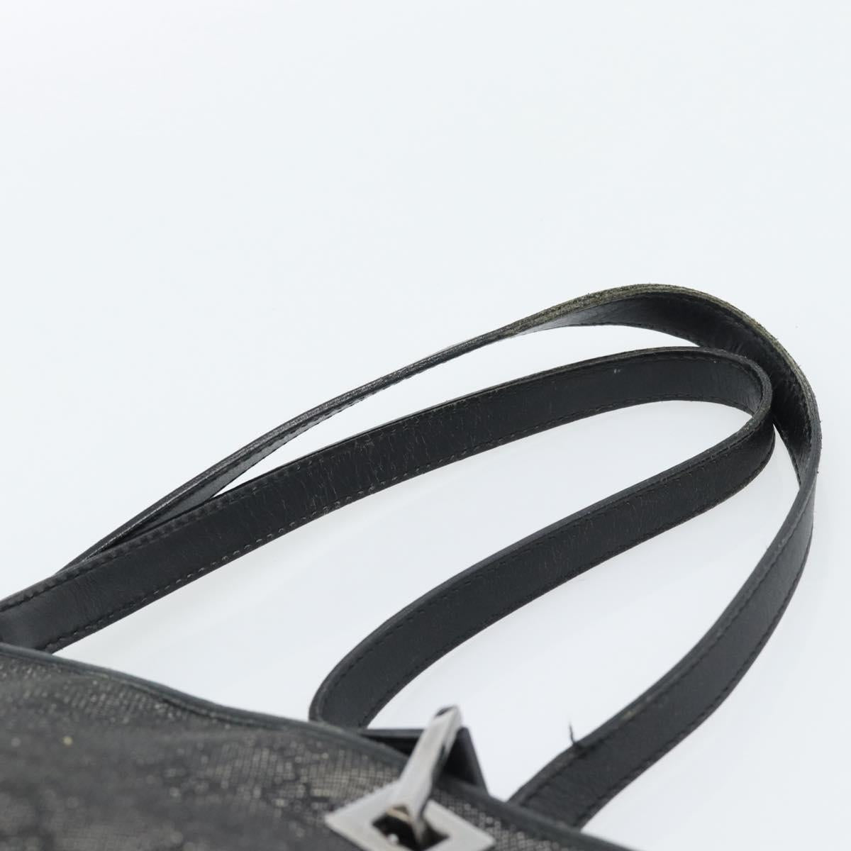 GUCCI GG Canvas Tote Bag Black Silver 31244 Auth ep14868 - Jerrillo image 8