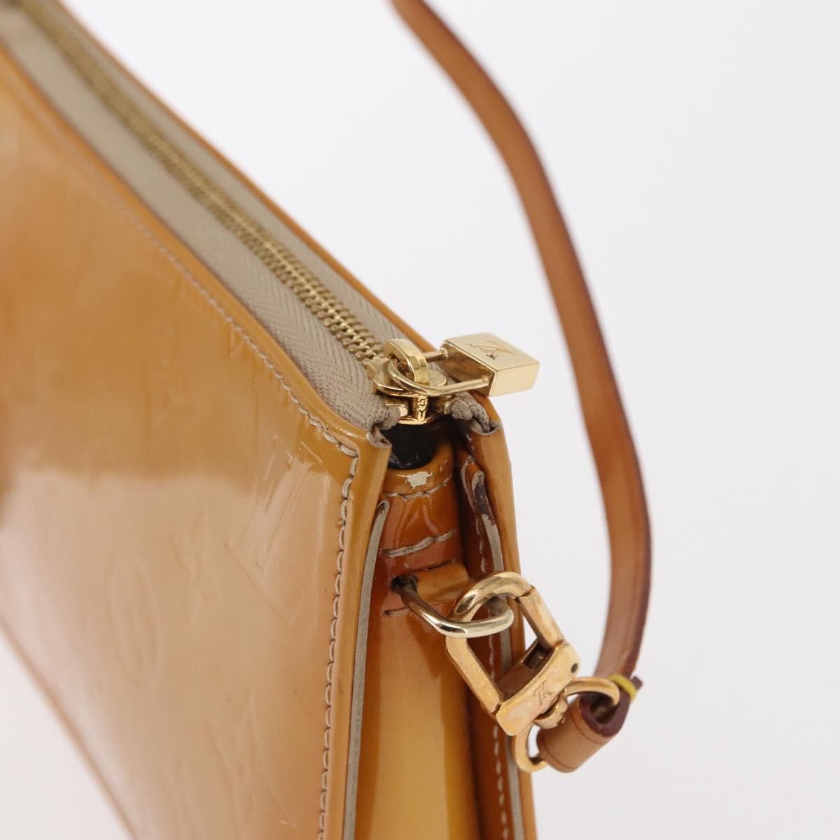 LOUIS VUITTON Monogram Vernis Lexington Pouch Beige M91010 LV Auth gh1374 - Jerrillo image 9