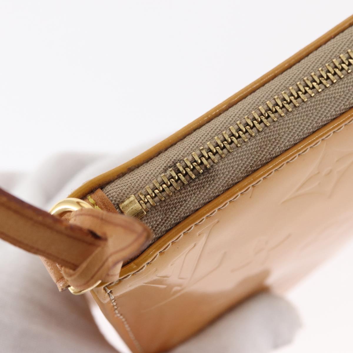 LOUIS VUITTON Monogram Vernis Lexington Pouch Beige M91010 LV Auth gh1374 - Jerrillo image 10