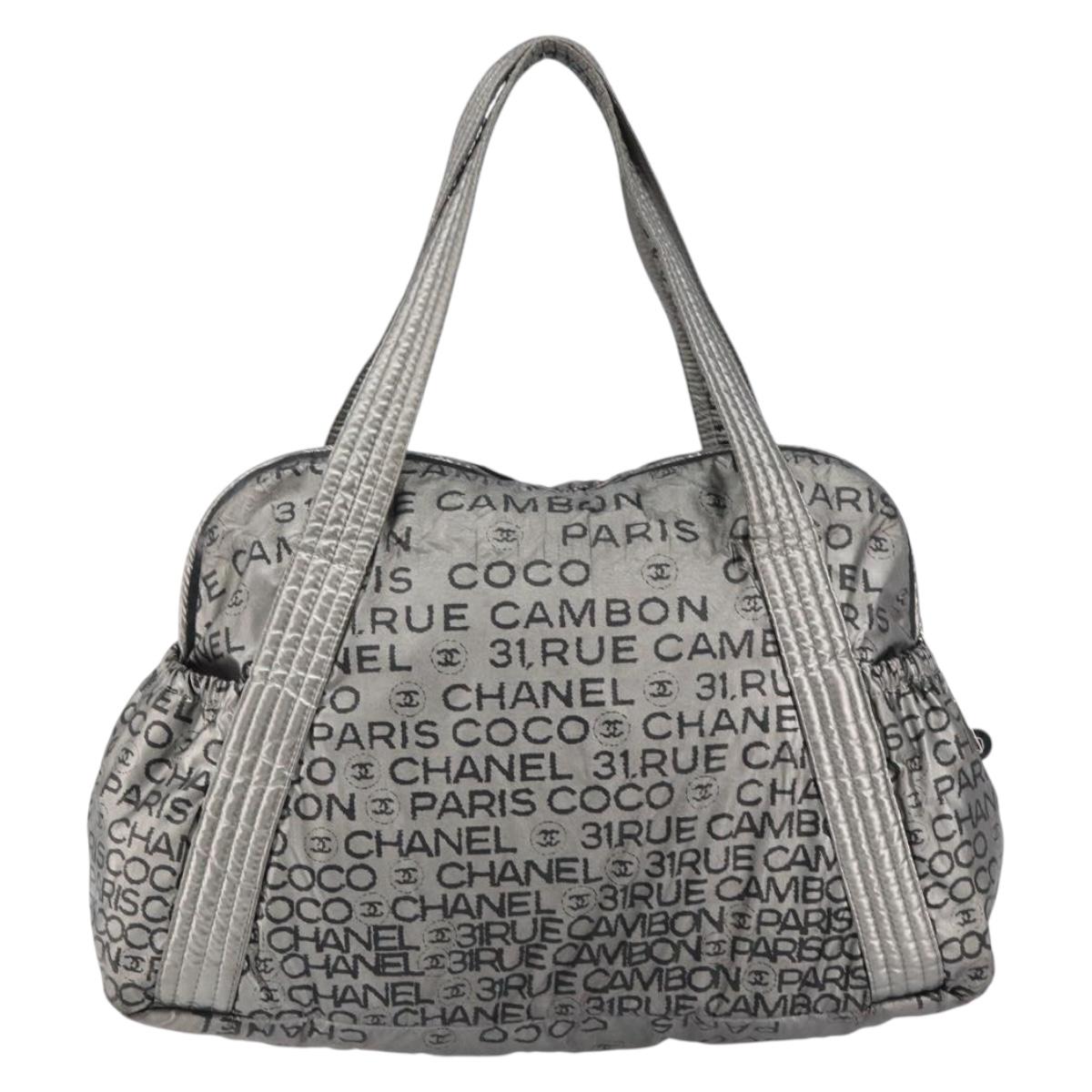 CHANEL Unlimited Tote Bag Nylon Silver CC Auth gh1555 - Jerrillo image 2