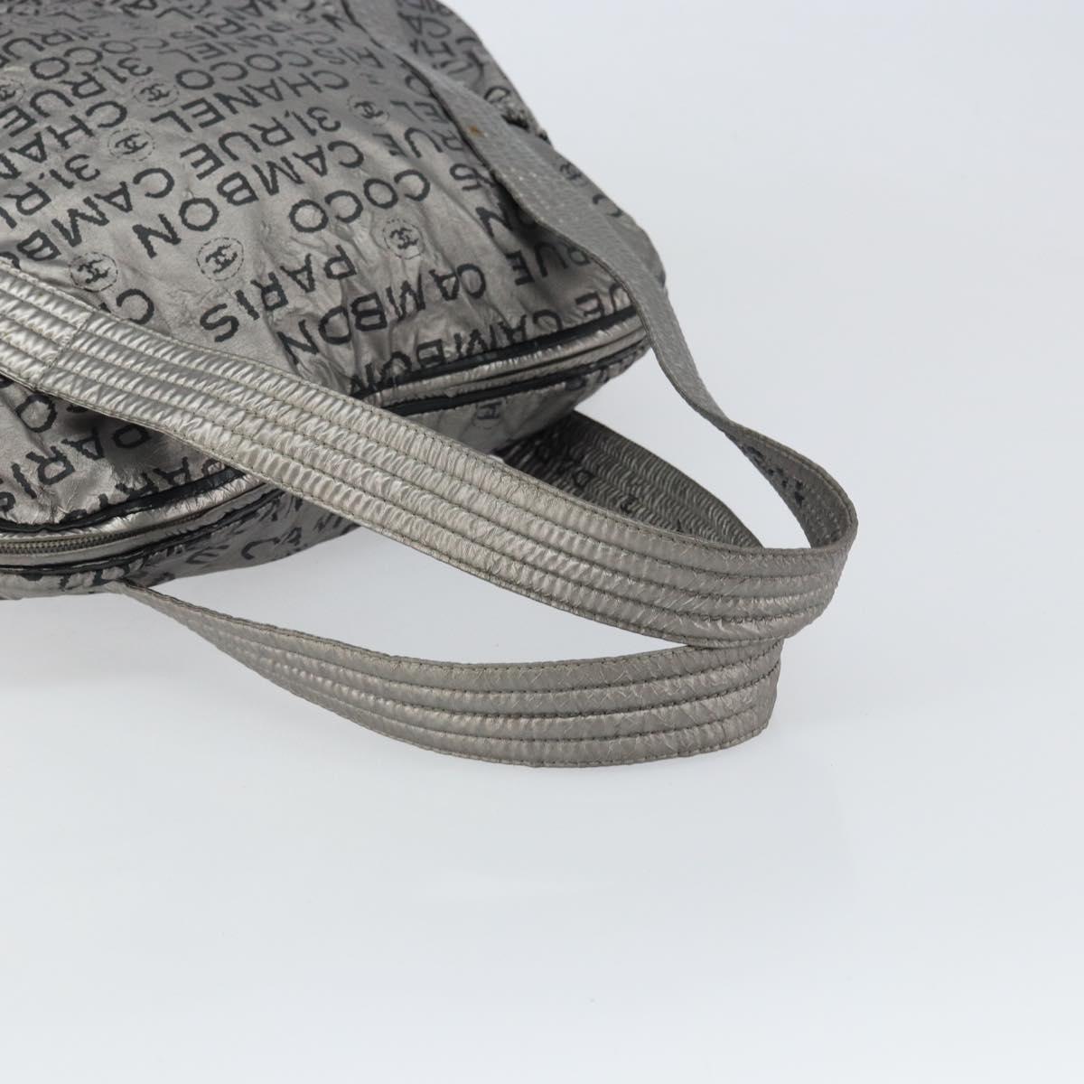 CHANEL Unlimited Tote Bag Nylon Silver CC Auth gh1555 - Jerrillo image 7
