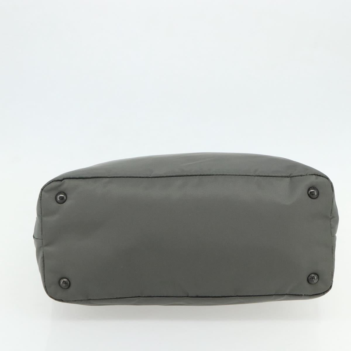 PRADA Hand Bag Nylon Leather Gray black Auth ka4199A - Jerrillo image 5