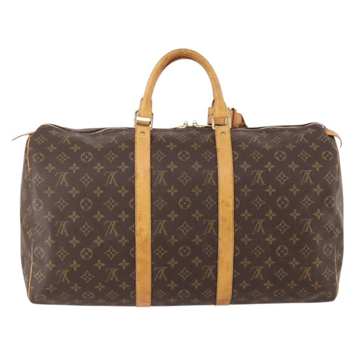 LOUIS VUITTON Monogram Keepall 50 Boston Bag M41426 LV Auth ka4456 - Jerrillo image 2