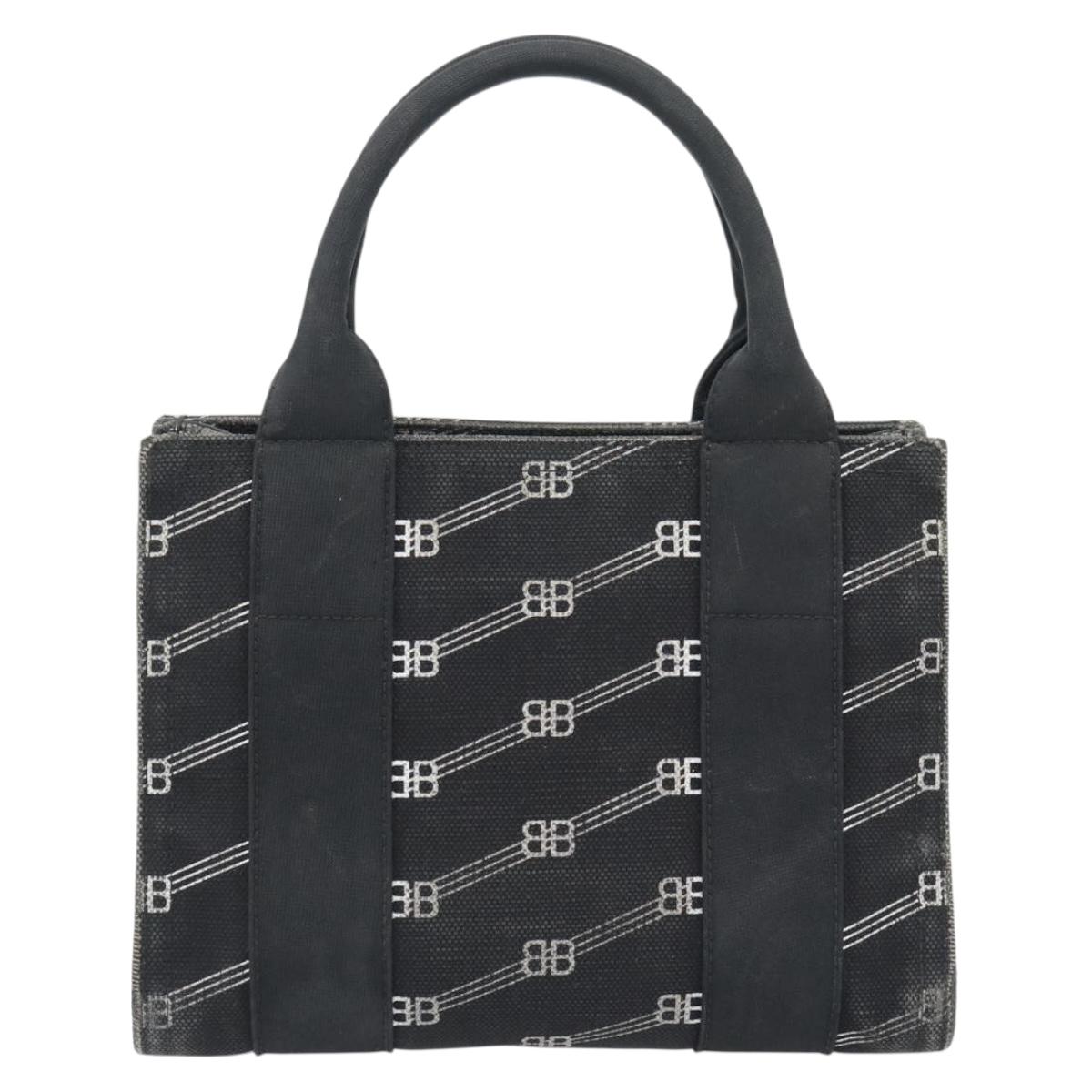BALENCIAGA Hand Bag Canvas 2way Black Silver 620882 Auth ka4467 - Jerrillo image 3