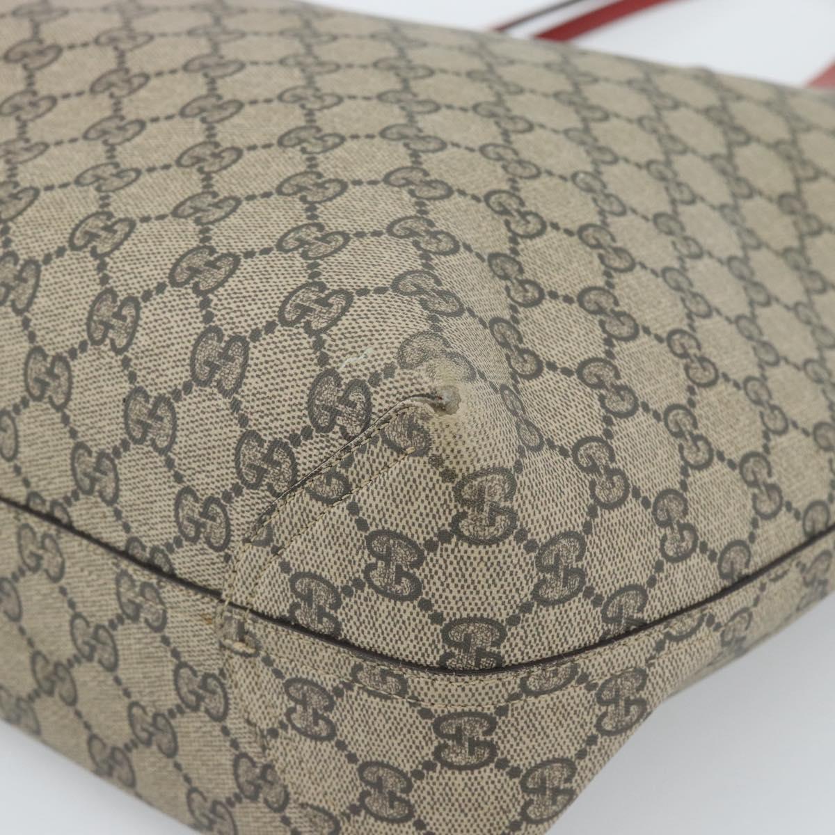GUCCI GG Supreme Tote Bag PVC Beige Auth ka4557 - Jerrillo image 8