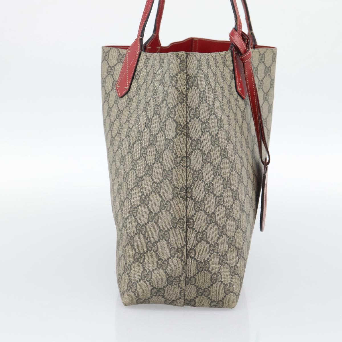 GUCCI GG Supreme Tote Bag PVC Beige Auth ka4557 - Jerrillo image 3