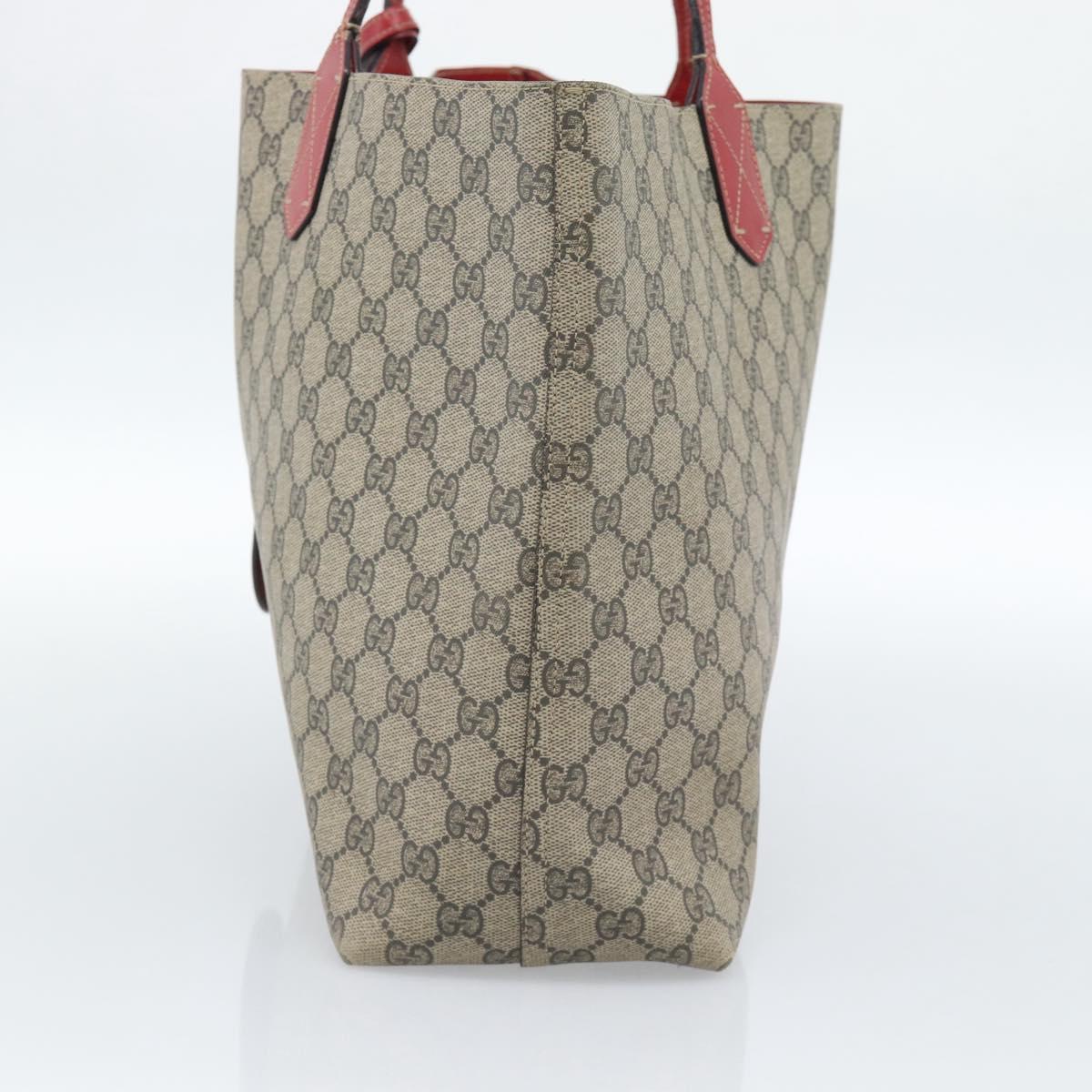 GUCCI GG Supreme Tote Bag PVC Beige Auth ka4557 - Jerrillo image 4
