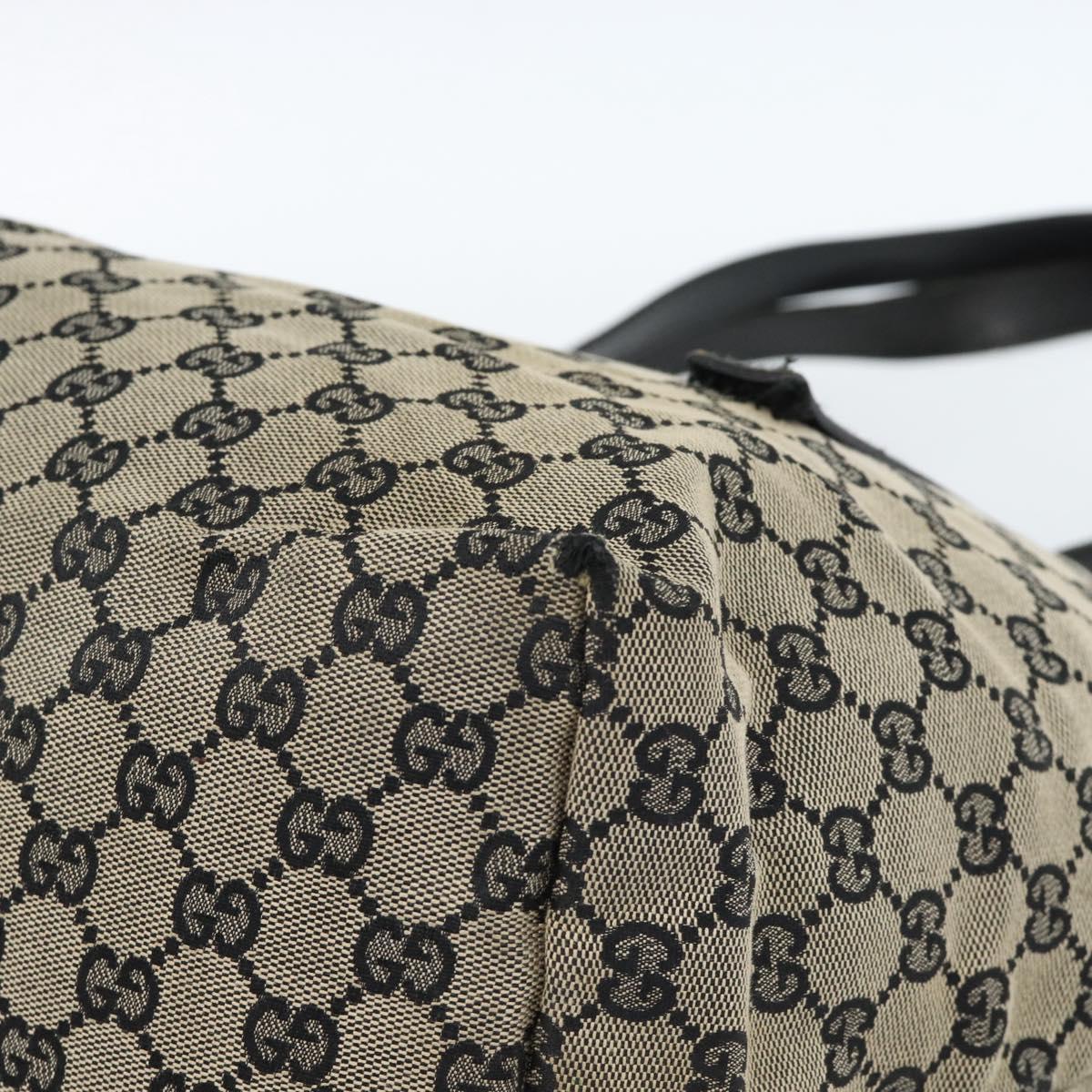 GUCCI GG Canvas Tote Bag Black Beige 019 0493 1669 Auth ka4701 - Jerrillo image 10