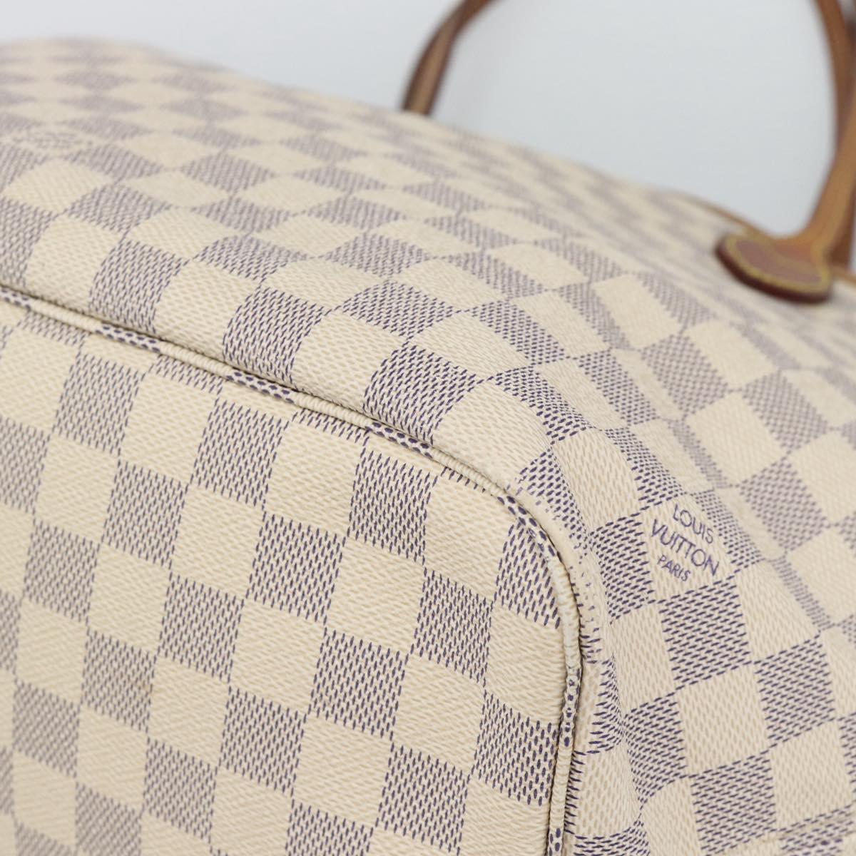 LOUIS VUITTON Damier Azur Neverfull MM Tote Bag N41605 LV Auth ka4805 - Jerrillo image 10