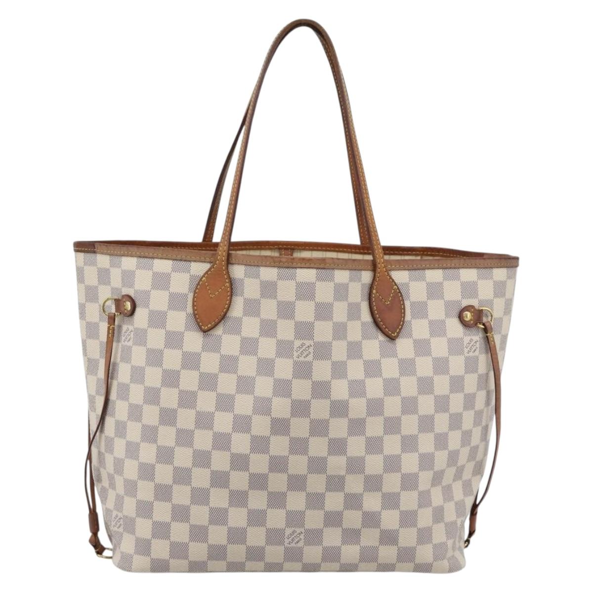 LOUIS VUITTON Damier Azur Neverfull MM Tote Bag N41605 LV Auth ka4805 - Jerrillo image 2