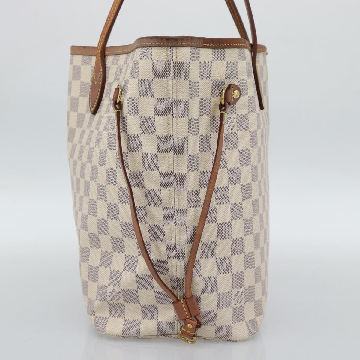 LOUIS VUITTON Damier Azur Neverfull MM Tote Bag N41605 LV Auth ka4805 - Jerrillo image 5