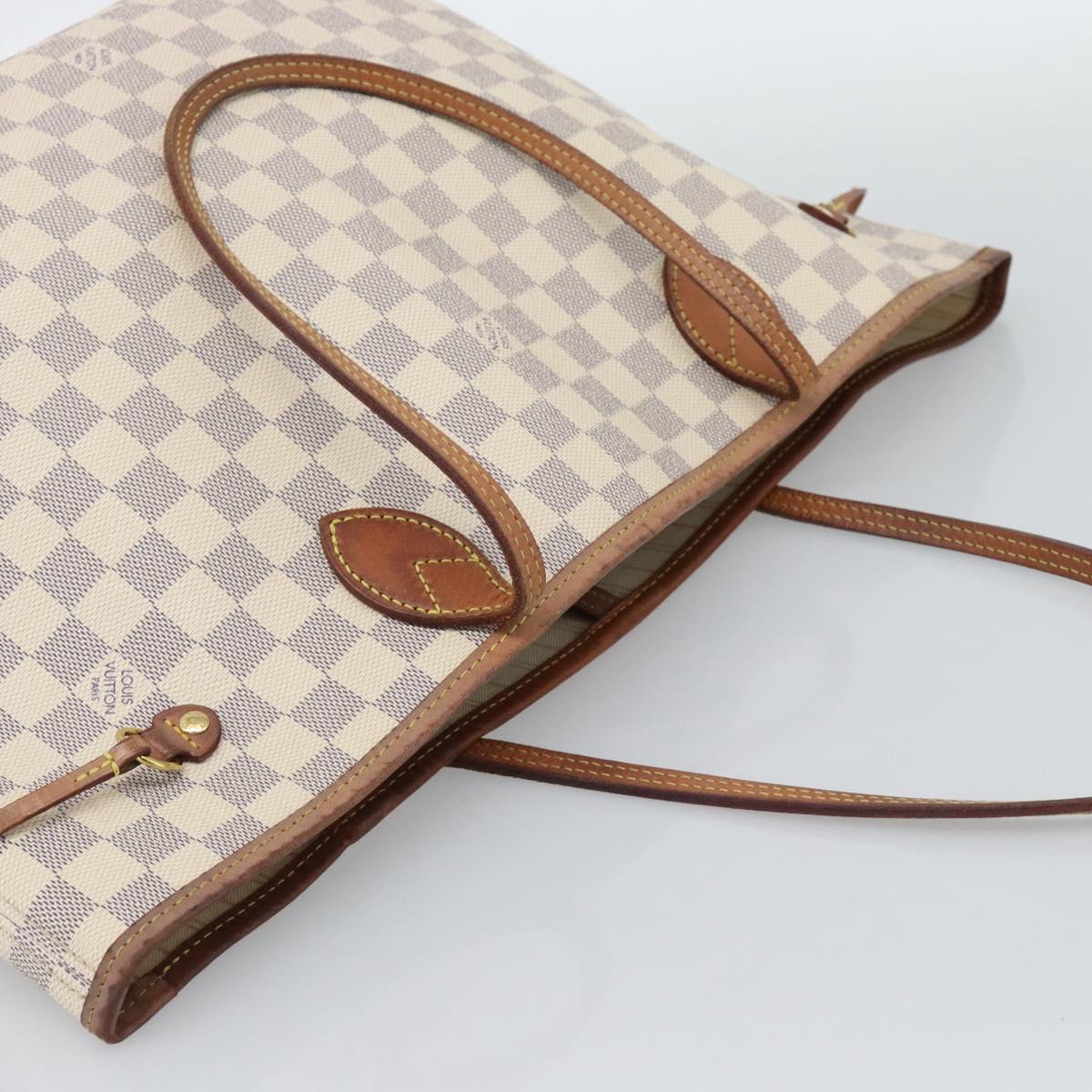LOUIS VUITTON Damier Azur Neverfull MM Tote Bag N41605 LV Auth ka4805 - Jerrillo image 6